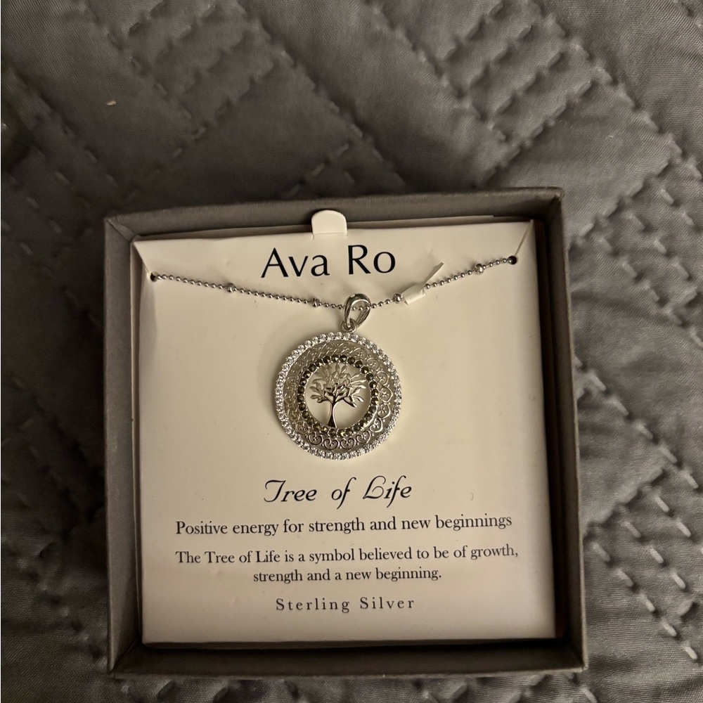 Ava Ro Silver Tree of Life Necklace